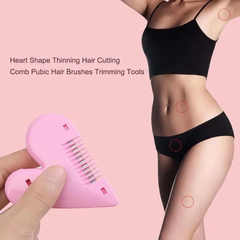 Love Heart Hair Trimming Comb, Pink Mini Hair Trimmer, Cute Manual Hair Cutting Comb, Women Hair Cutting Comb, Body Hair Removal, Pubic Hair Brush, Self Hair Cutting Comb Love Heart Hair Trimming Comb, Pink Mini Hair Trimmer, Cute Manual Hair Cutting Comb, Women Hair Cutting Comb, Body Hair Removal, Pubic Hair Brush, Self Hair Cutting Comb